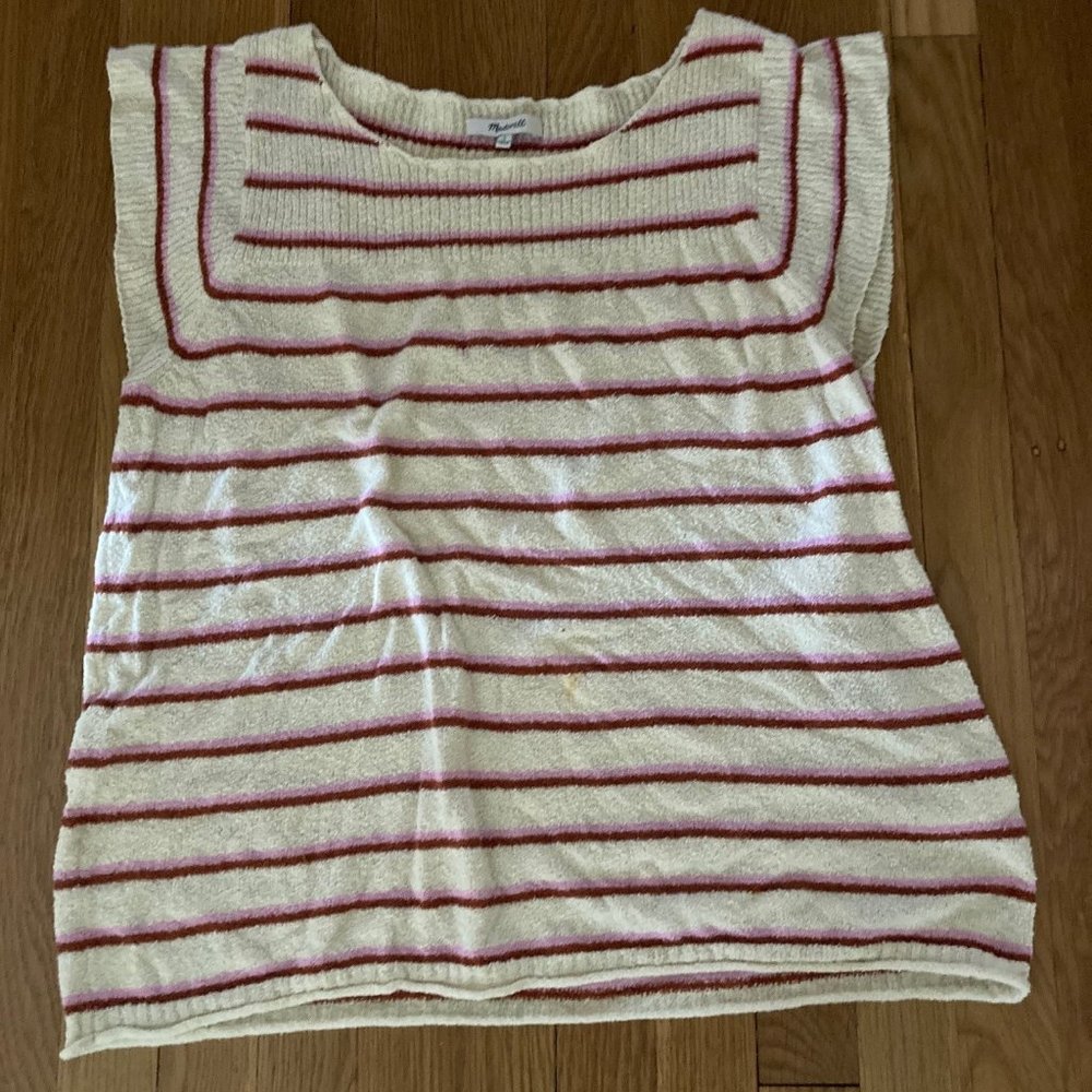 Madewell Striped Marin Sweater Tee, Large